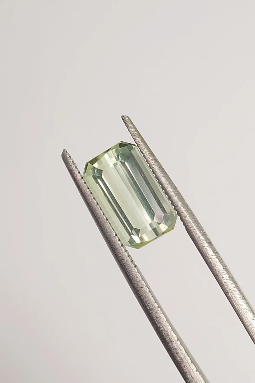 2.55ct Emerald Cut  Seafoam Tourmaline Loose Gemstone From Nigeria — view 3